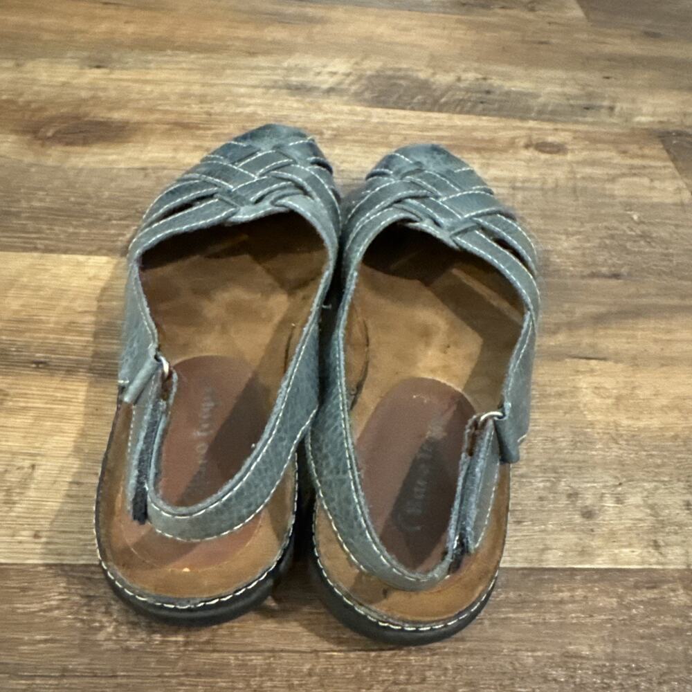BARETRAPS Womens Darletta Slingback Woven Fisherman Sandals 6.5 M Blue Leather - Picture 3 of 7